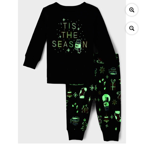 The Children’s Place Toddler Unisex 2 PC Glow-In-The-Dark Pajama Set Size 5T NWT - Picture 5 of 6